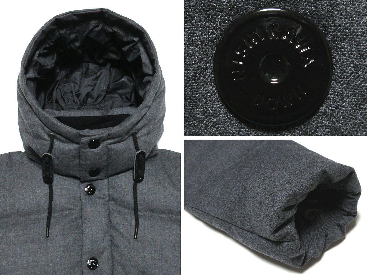 美品 nano・universe ナノユニバース 19AW 西川ダウン ウール G2 