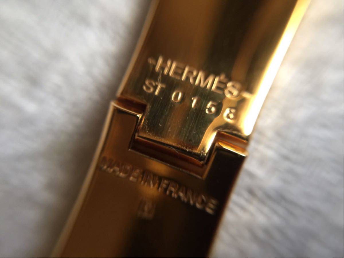 HERMES】エルメス 本物・美品 2018年購入 ショップカード有 Hバングル 