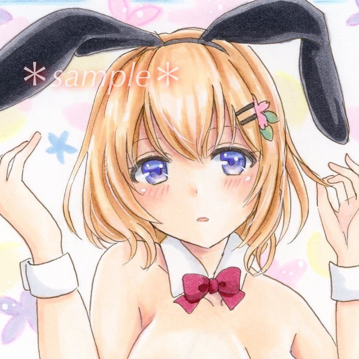 手描きイラスト ごちうさ ココア B6 バニーガール ご注文はうさぎ か 手描きイラスト 売買されたオークション情報 Yahooの商品情報をアーカイブ公開 オークファン Aucfan Com