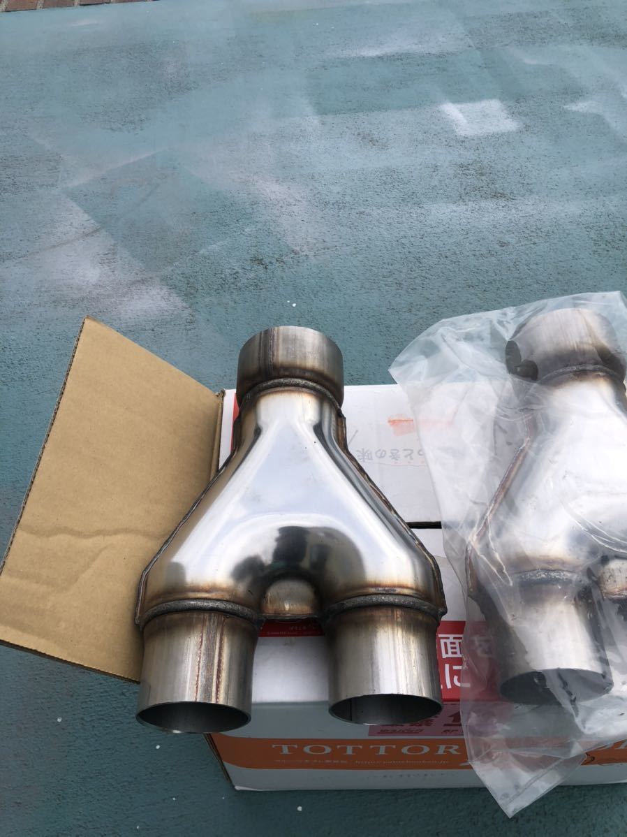 Y字パイプ ワンオフマフラー製作用 : Tomitaku 全長 ステンレス