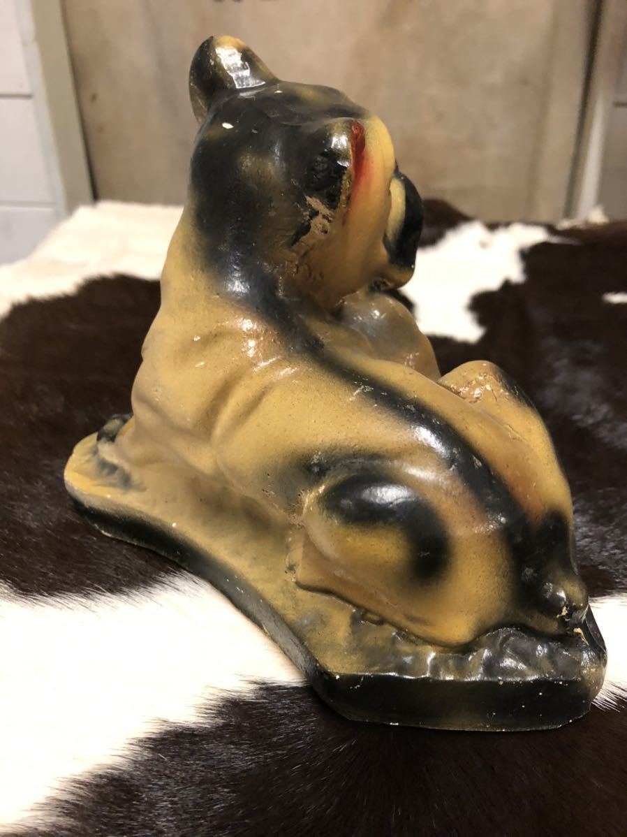石膏 vintageブルドッグ 置物 【vintage】フレンチブル 石膏 店舗什器 antique ブロカント 古道具 アンティーク ヴィンテージ US 古着 雑貨 ブルドッグ dog 20s 30s 40s