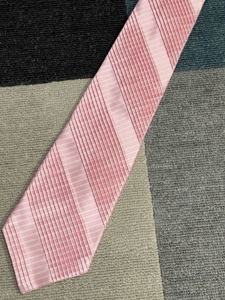 ステファノリッチ STEFANO RICCI 未使用品 微光沢 ネクタイ プリーツ 
