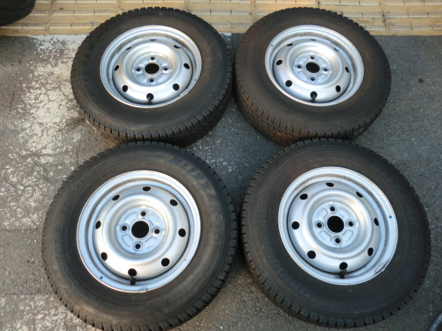 165⁄80R13 中古 4本セット 冬タイヤ 鉄ホイール ヨコハマ L76889784
