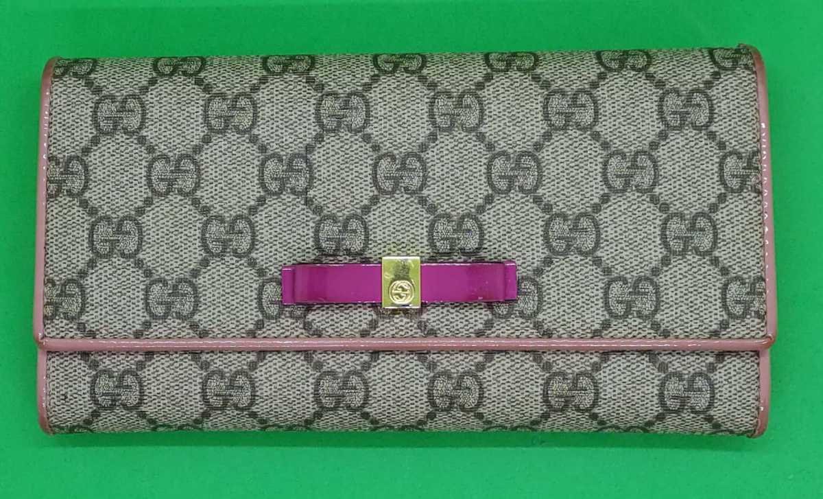 GUCCI グッチ GGスプリームキャンバス 長財布 2120 レディース グッチ