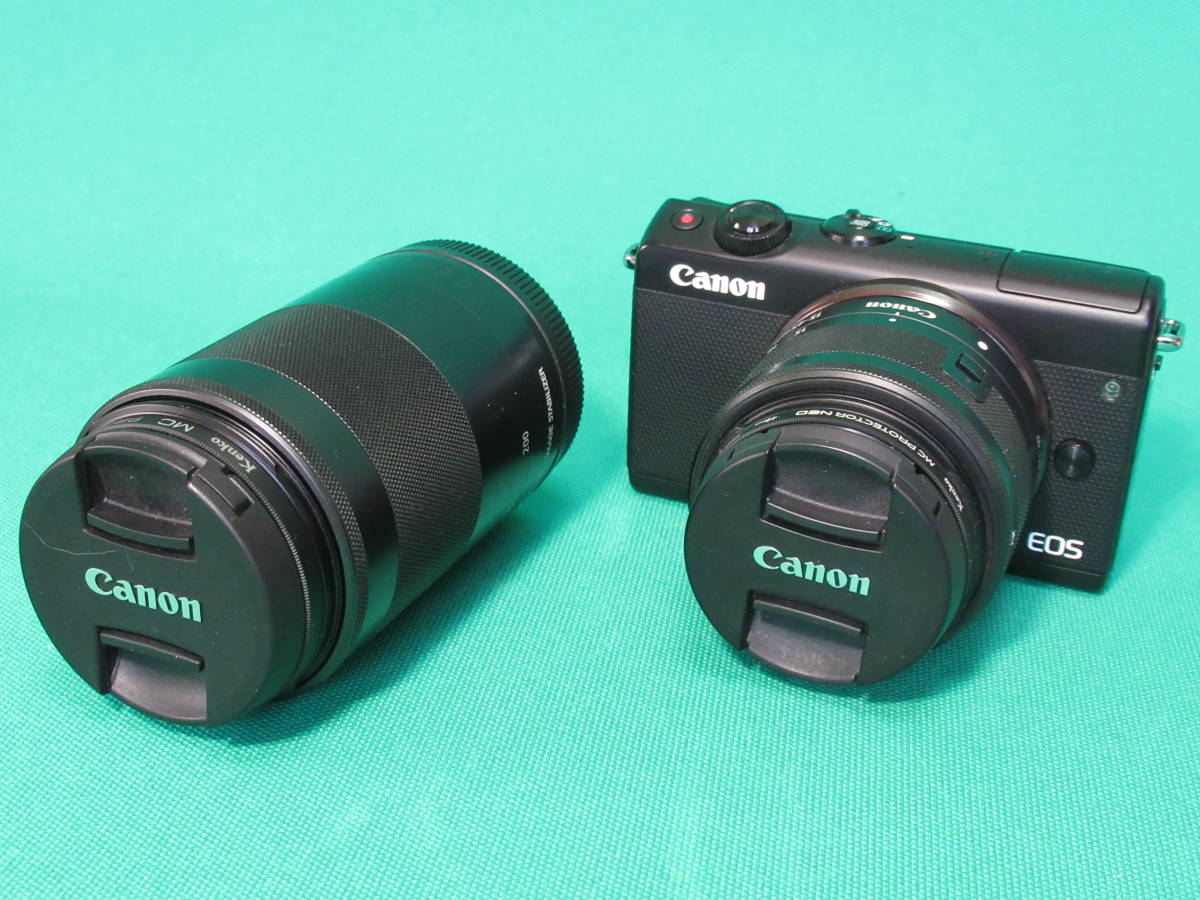 ☆Canon EOS M100 FE M15～45mm、M55～200mmレンズ 2本 
