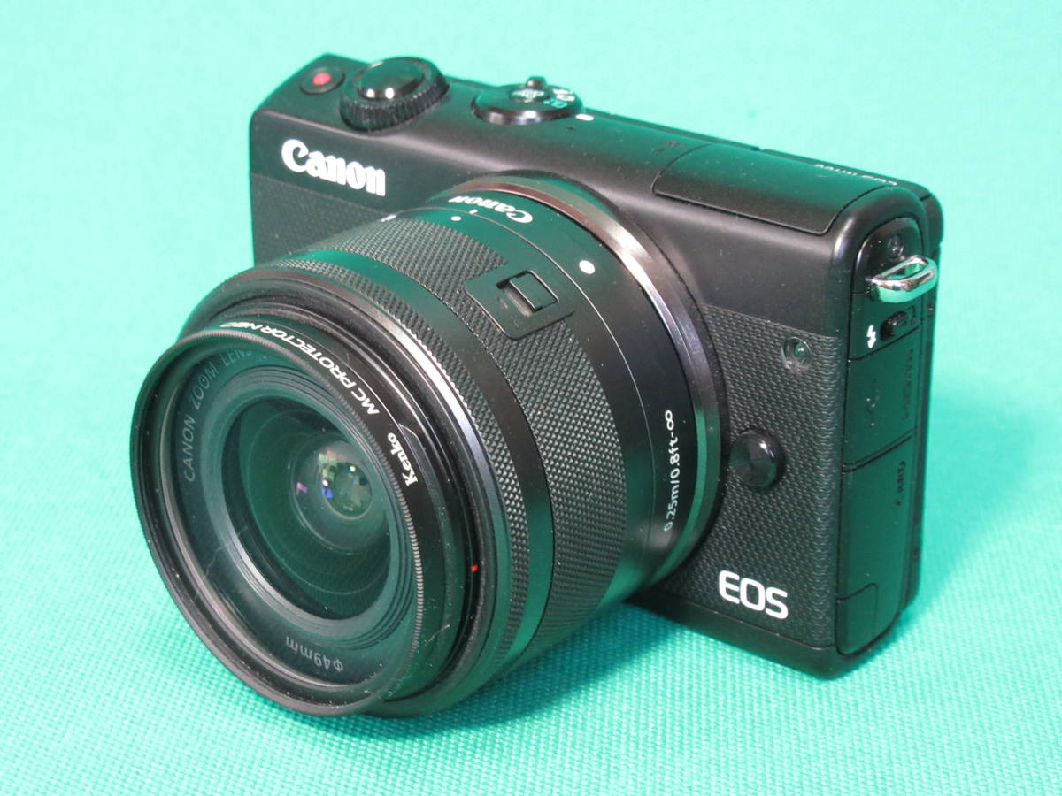 ☆Canon EOS M100 FE M15～45mm、M55～200mmレンズ 2本 