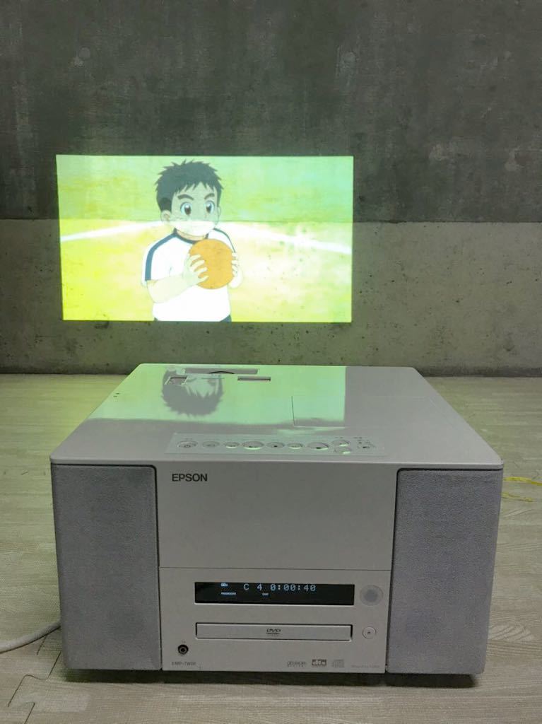 EPSON ホームプロジェクター リモコン付き プロジェクター DVD 一体型