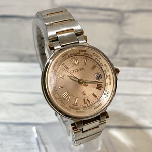 稼動品 CITIZEN XC トノー型 シェル文字盤 電波ソーラー 腕時計  