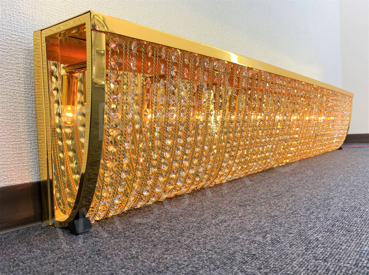 1円 大 幅140cm ナイアガラ シャンデリア フルゴールドメッキ クリスタルビーズ デコトラ アートトラック サロンバス レトロ 1605 内装 売買されたオークション情報 Yahooの商品情報をアーカイブ公開 オークファン Aucfan Com