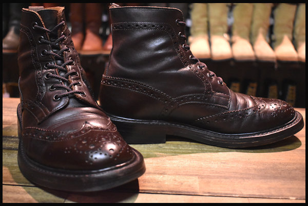 Tricker's】トリッカーズ カントリーブーツ ストウ ダークブラウン