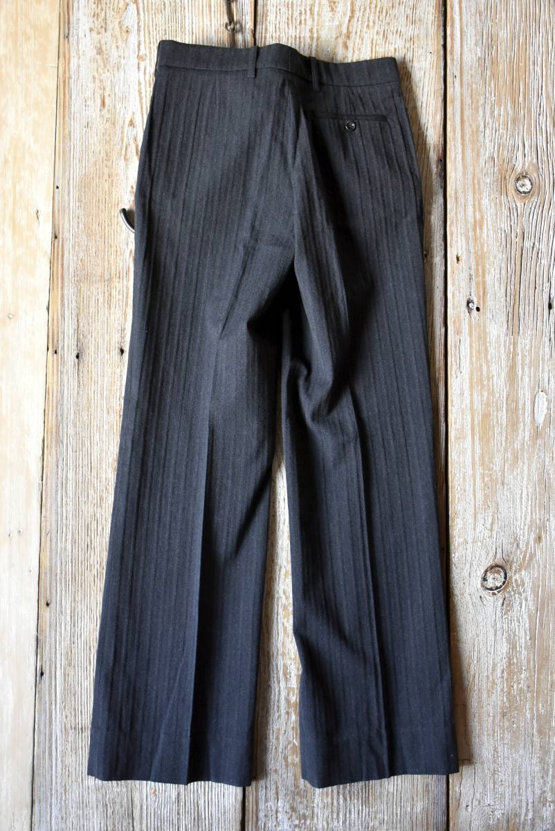 希少 美品 イタリア製 マルニ MARNI フレア コットン ウール パンツ 