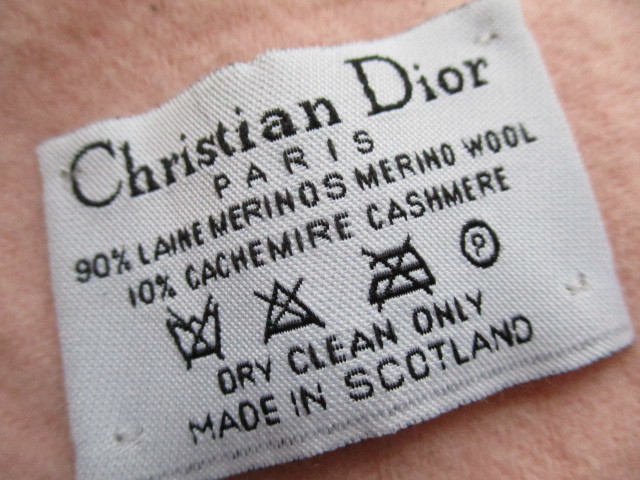 即決☆ スコットランド製 Christian Dior クリスチャンディオール ロゴ