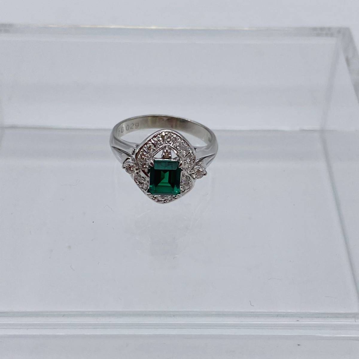 俺の物屋】1円～ ブラックオパール 1.62ct ダイヤ 0.558ct リング 