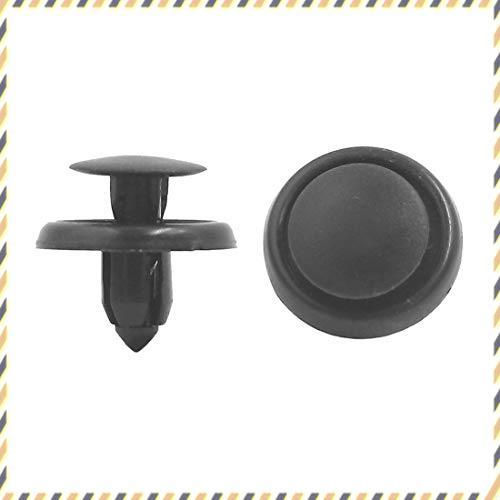 \\\●o●///一律送料無料●● Autoam ブラック クリップ ファスナー プッシュリベット トリムクリップ 穴径7mm リベット プラスチック T_ZN_2