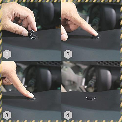 \\\●o●///一律送料無料●● Autoam ブラック クリップ ファスナー プッシュリベット トリムクリップ 穴径7mm リベット プラスチック T_ZN_5