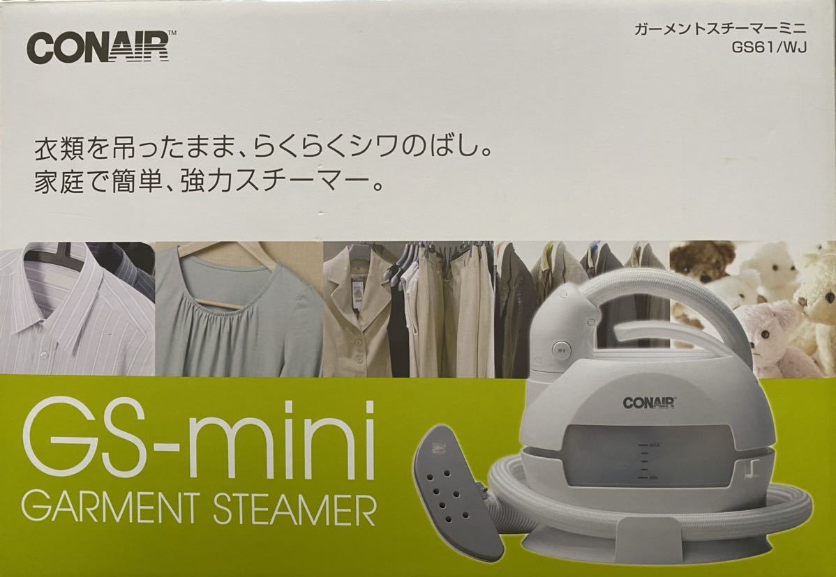 CONAIR コンエアー GARMENT STEAMER mini ガーメントスチーマー ミニ 吊ったまま 衣類 シワ伸ばし ズボンプレス エチケットブラシ CONAIR コンエアー ガーメントスチーマー デュアルテックス ガーメントスチーマーGS18H&frasl;WJ Clothes