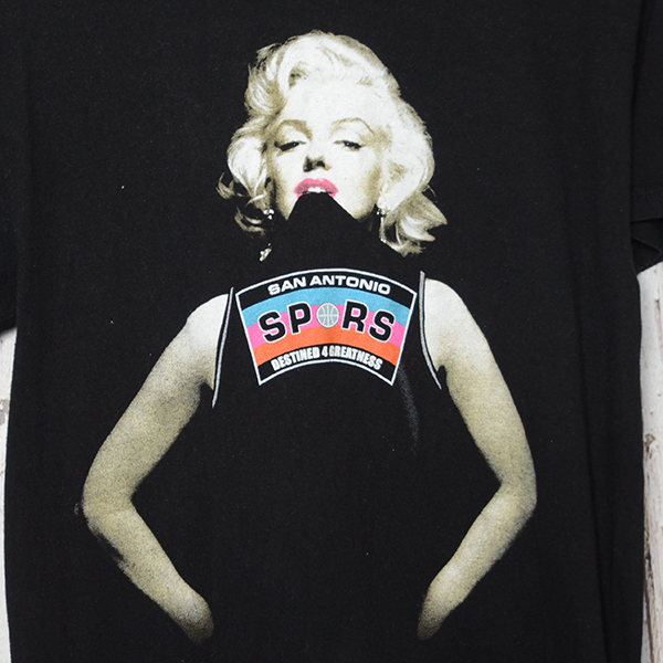 St2119 サンアントニオ スパーズ マリリンモンロー Tシャツ M 肩幅49 San Antonio Spars メール便可 Xq イラスト キャラクター 売買されたオークション情報 Yahooの商品情報をアーカイブ公開 オークファン Aucfan Com