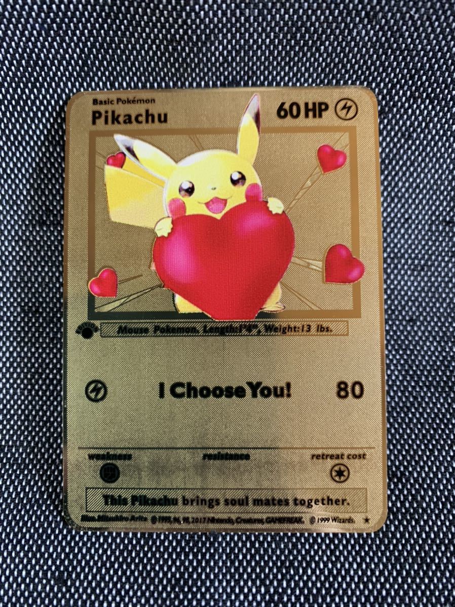 金属カード ピカチュウ君に決めた Pikachu ポケモンカード 海外版 英語版 検索用 旧裏面 Charizard プロモ Gx Pokemon リザードン その他 売買されたオークション情報 Yahooの商品情報をアーカイブ公開 オークファン Aucfan Com