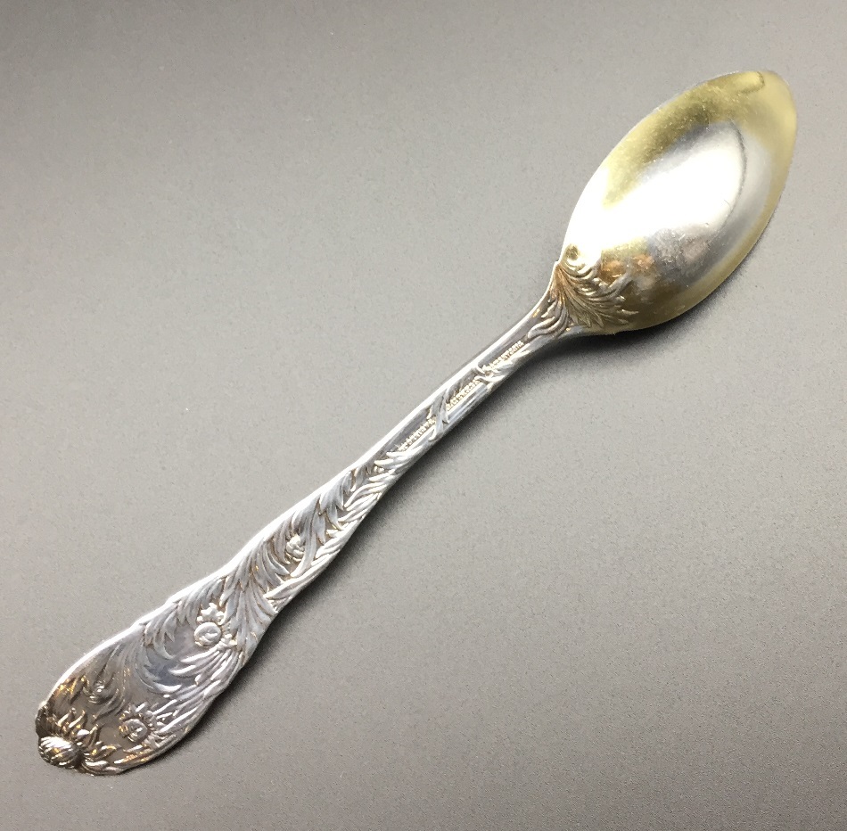 ☆アールヌーボー ジャポニズム Tiffanyティファニー 菊文純銀フルーツ