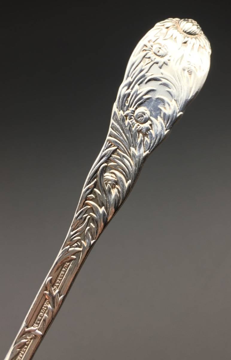 ☆アールヌーボー ジャポニズム Tiffanyティファニー 菊文純銀フルーツ