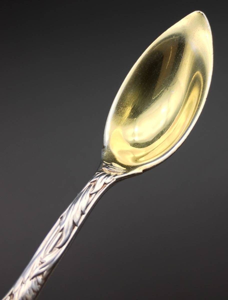 ☆アールヌーボー ジャポニズム Tiffanyティファニー 菊文純銀フルーツ