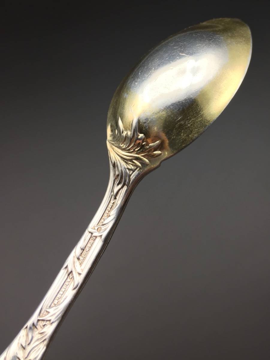 ☆アールヌーボー ジャポニズム Tiffanyティファニー 菊文純銀フルーツ