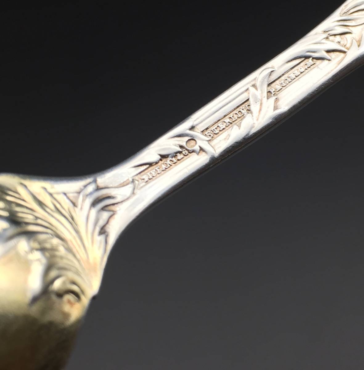 ☆アールヌーボー ジャポニズム Tiffanyティファニー 菊文純銀フルーツ