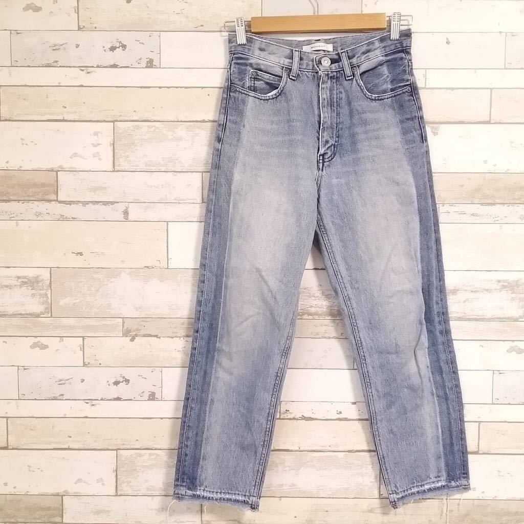 デニム ブルーカルト 24インチ（MOUSSY マウジー カットオフデニム  