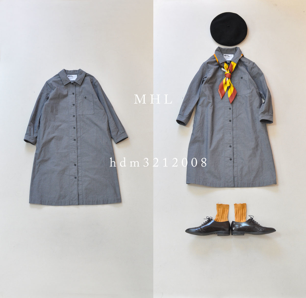 Mhl マーガレットハウエル Dry Cotton Twill シャツワンピース その他 売買されたオークション情報 Yahooの商品情報をアーカイブ公開 オークファン Aucfan Com