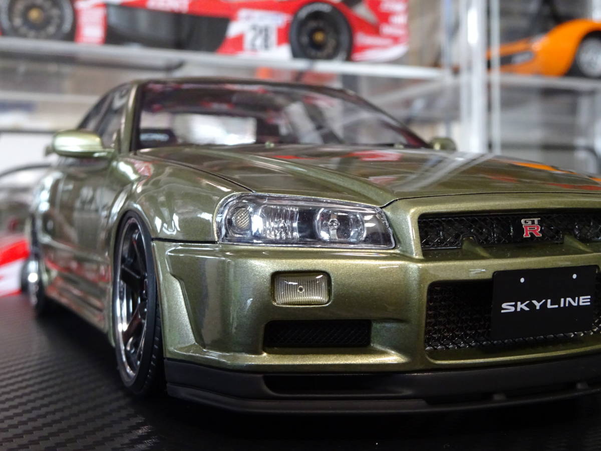 IG1582 120台限定 1/18 Nissan Skyline 25GT Turbo ER34 Millennium
