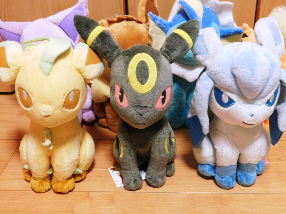ポケットモンスター ぬいぐるみ おとなもポケモン I Love Eievui 7種セット 紙タグ付き ポケットモンスター 売買されたオークション情報 Yahooの商品情報をアーカイブ公開 オークファン Aucfan Com