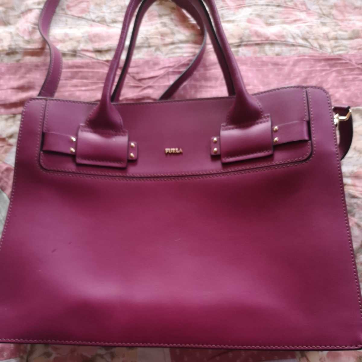 FURLA フルラ ショルダーバッグ ワイン系 used FURLA フルラ 