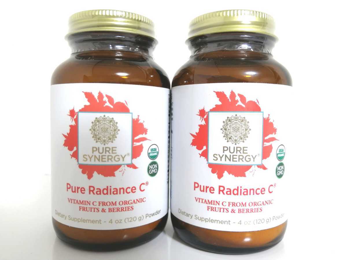 【ピュアシナジー　ビタミンC　パウダー120g】 Pure Synergy Pure Radiance C 4 oz Powderフルーツ＆ベリー　100% natural vitamin C　2本