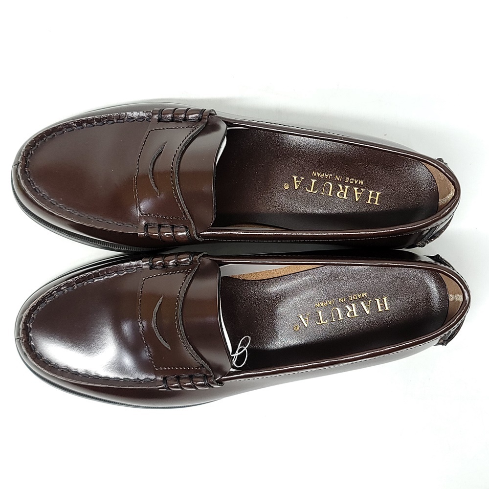 HARUTA 3048 24.5cm ブラック WB631 ハルタ HARUTA 3048 牛革 コイン ローファー ブラウン 24.5cm 3E  EEE 学生 レディース 日本製 ○80( 24.5cm)｜売買されたオークション情報、Yahoo!オークション(旧ヤフオク!)  の商品情報をアーカイブ公開 - オークファン（aucfan.com）