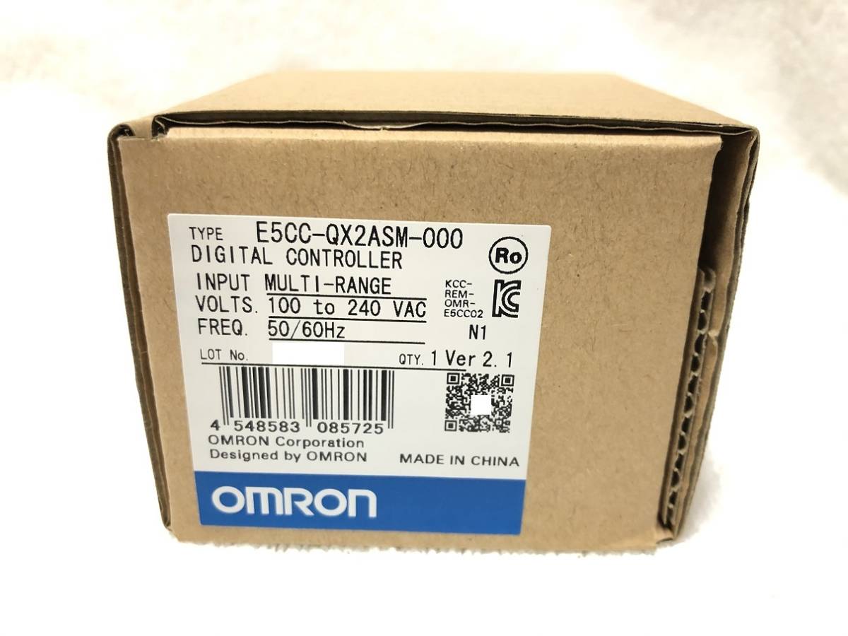【新品未使用】オムロン温度調節器 デジタル調節計 温調器 小型 E5CC-QX2ASM-000