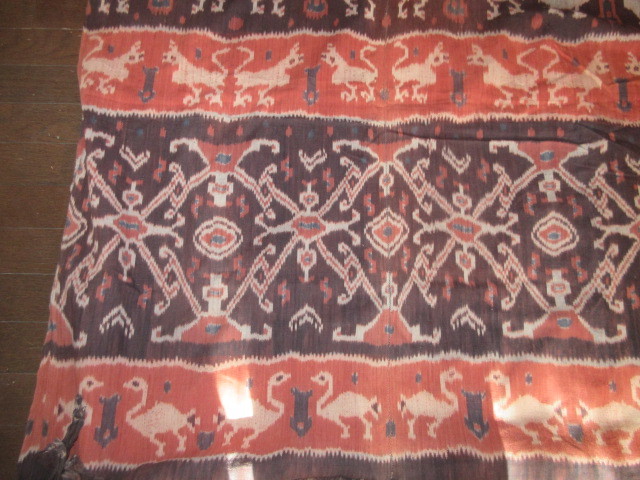 古布、アンテイーク、インドネシア、手紡、イカット、240