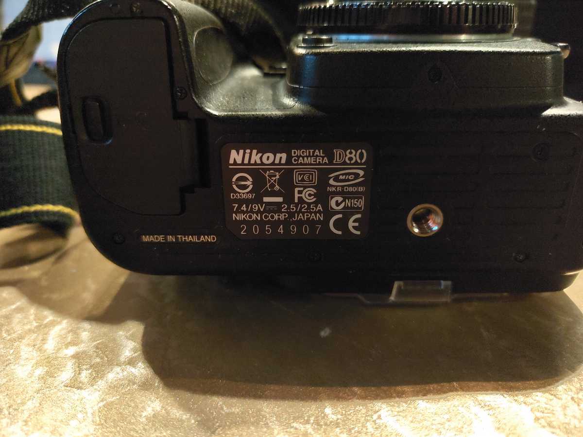 Nikon デジタル一眼レフカメラ D80、Nikon AF-S NIKKOR 18-70mm f3.5-4.5G ED DX、充電器、バッグのセット_4