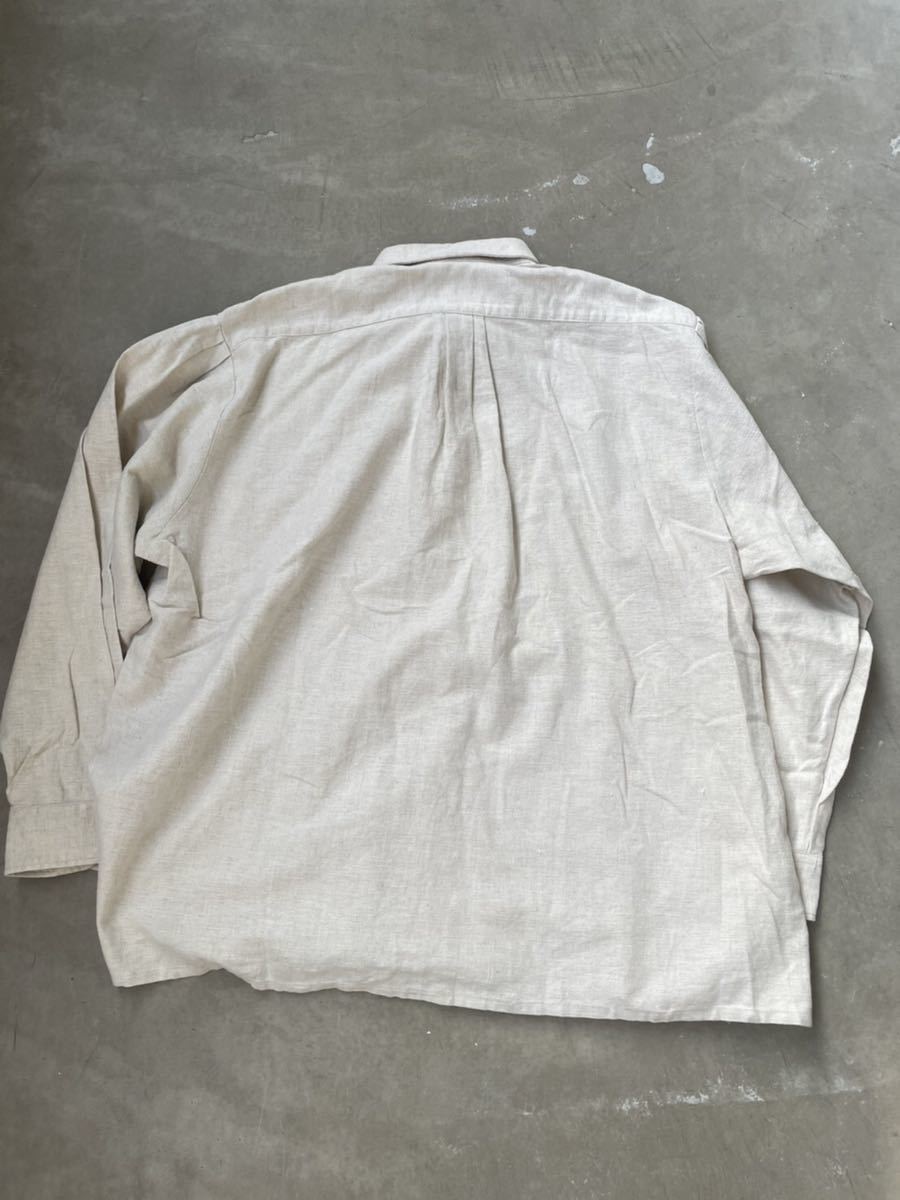 ユーロビンテージ ドイツ製 コットンリネン スモック プルオーバー(L