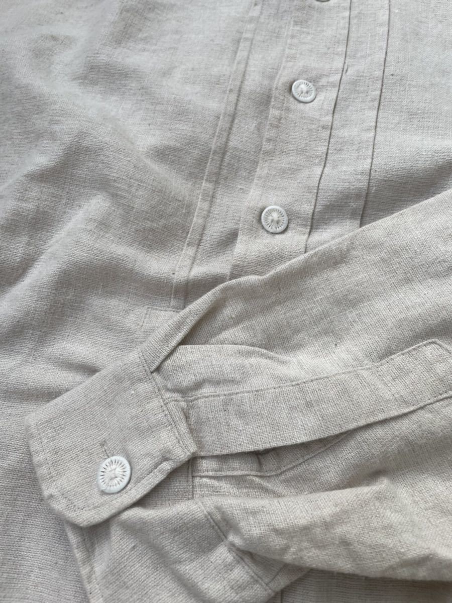 ユーロビンテージ ドイツ製 コットンリネン スモック プルオーバー(L