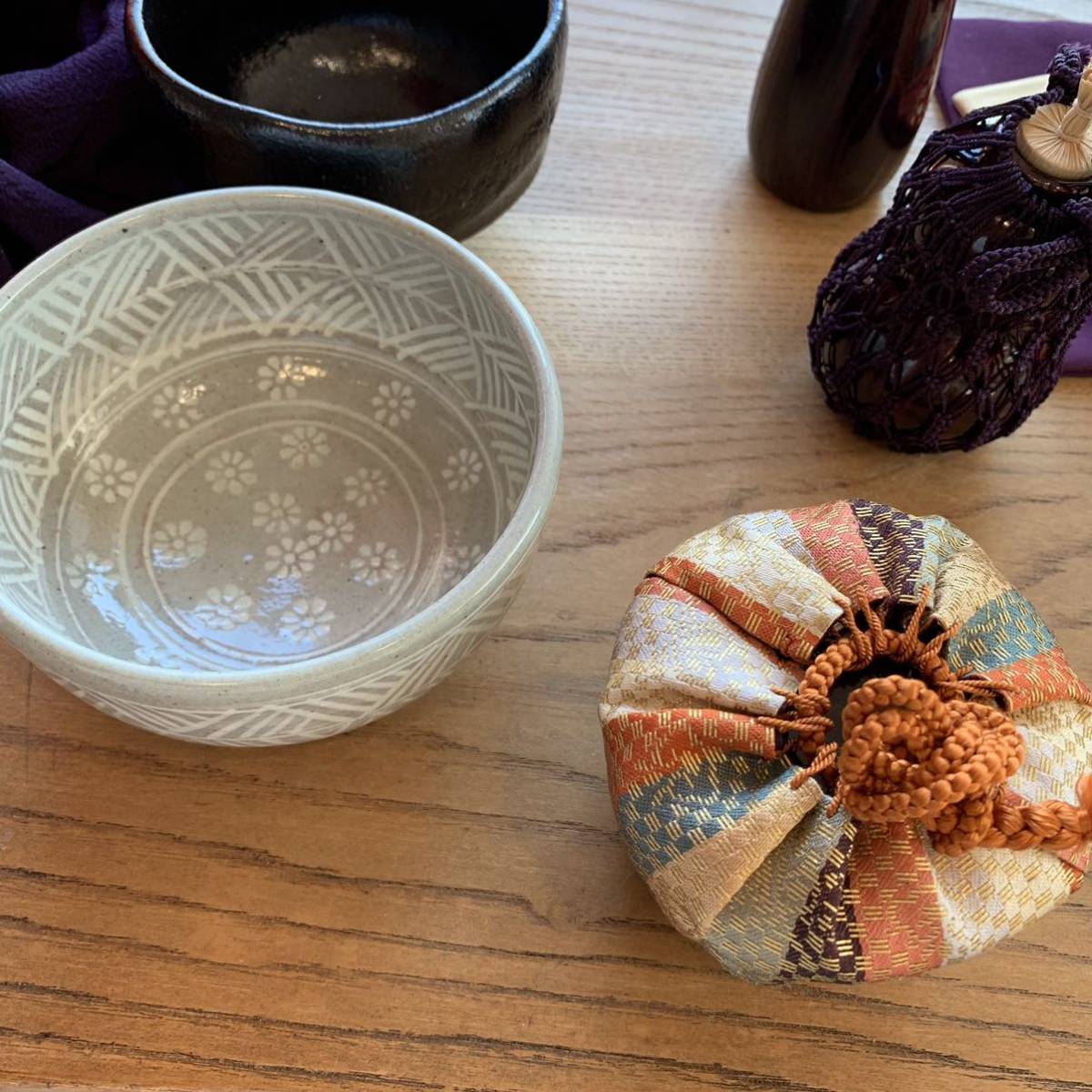 竹山造 御所篭 茶籠 真作保証茶道具セット 道具一式 ／検煎茶道具
