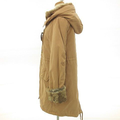 シップス Ships モッズコート ロング 長袖 ジップアップ ファー ボアライナー付き 茶 S 52 コート 売買されたオークション情報 Yahooの商品情報をアーカイブ公開 オークファン Aucfan Com