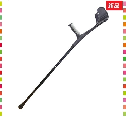 新品!即決◆安住商事 シンプル! ロフストランドクラッチ 杖 ブラック カフクラッチ杖 10段階調節可能(90.0cm112.5c 安住商事 | 杖 L(大) TY132NBL AXEL