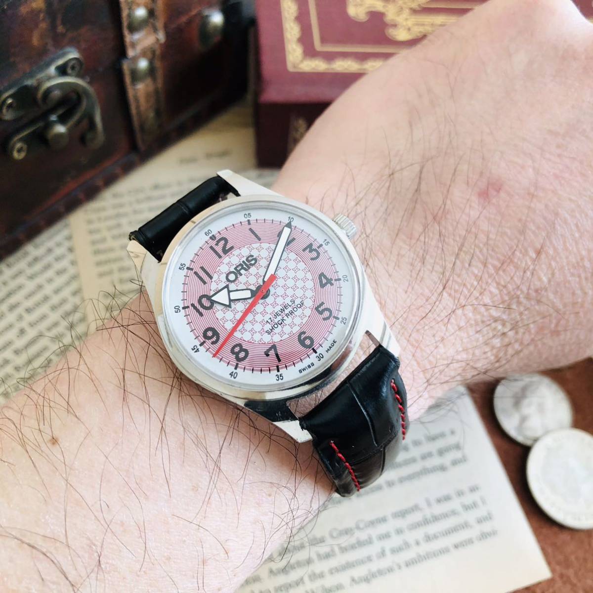 1円スタート カッコイイ 大 オリス Oris 手巻きメンズ腕時計 アンティークウォッチ 1970 Sビンテージ 35 白文字盤 Oh済 オリス 売買されたオークション情報 Yahooの商品情報をアーカイブ公開 オークファン Aucfan Com