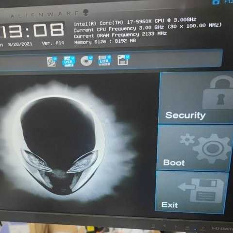 Dell Alienware 51 r2 Bios起動OK　ジャンク