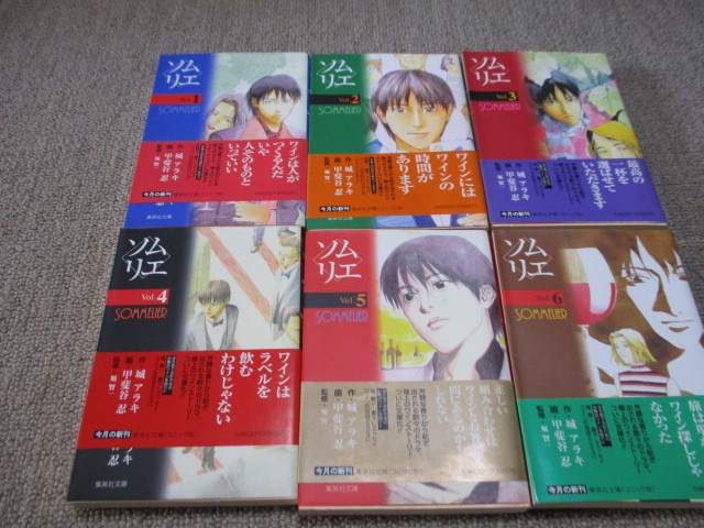 ソムリエ文庫版６冊セット 城アラキ作 甲斐谷忍画 監修堀賢一 集英社文庫 全巻セット 売買されたオークション情報 Yahooの商品情報をアーカイブ公開 オークファン Aucfan Com