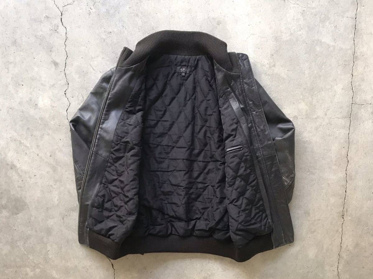 A.P.C アーペーセー　レザージャケットXS　ブラック A.P.C. / アーペーセー | レザーブルゾン - Black | 通販 - 正規取扱店