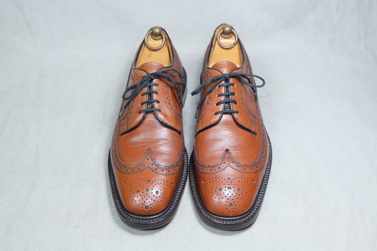 希少美品British vintage shoes グレインレザー使用 堅牢なウィング