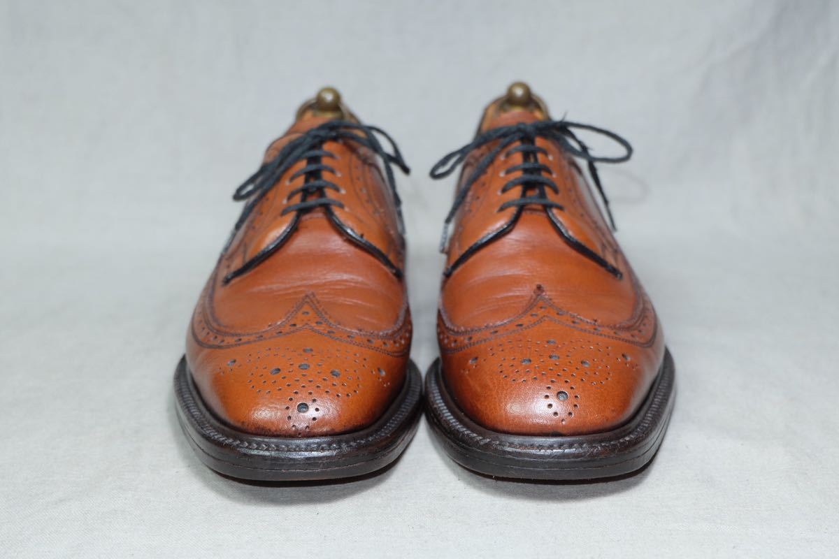希少美品British vintage shoes グレインレザー使用 堅牢なウィング
