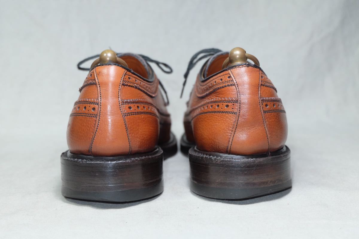 希少美品British vintage shoes グレインレザー使用 堅牢なウィング