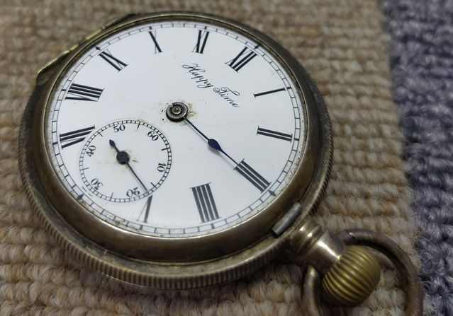 NK472】ジャンク品 精工舎 懐中時計 HAPPY TIME ムーブメント 手巻き